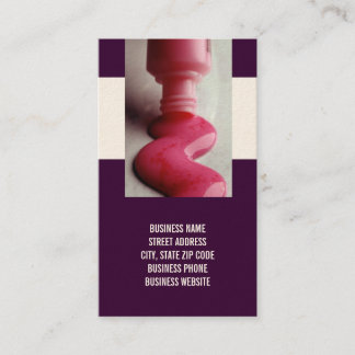 Cartes de visite de technicien de clou