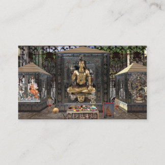 Cartes de visite de temple hindou de seigneur
