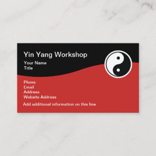 Cartes de visite de thème de Yin Yang