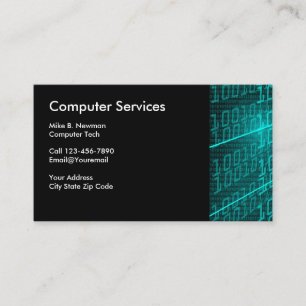 Cartes de visite de thème informatique