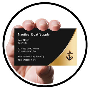 Cartes de visite de thème nautique chic