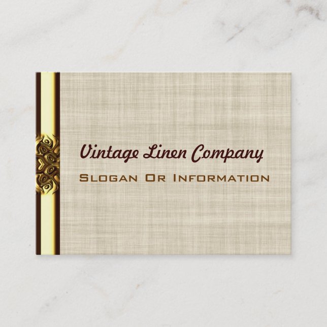 Cartes de visite de toile vintages de frontière (Devant)