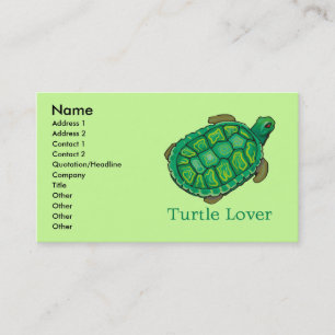 Cartes de visite de Turtle Lover