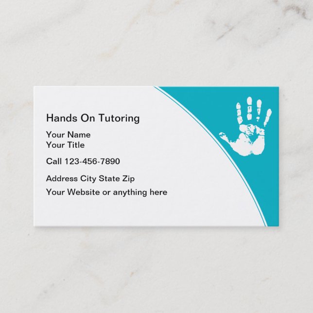 Cartes de visite de tutorat (Devant)