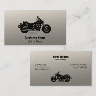 Cartes de visite de vente et de service de moto