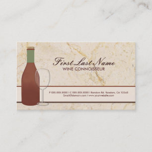Cartes de visite de vigne rouge personnalisables