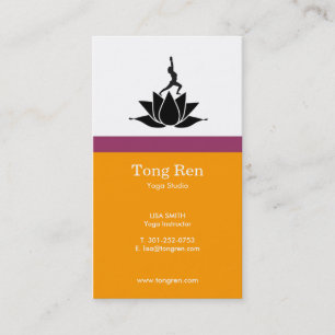 Cartes de visite de yoga
