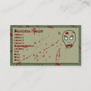 Cartes de visite de zombi