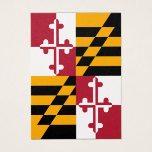 Cartes De Visite Décor du drapeau de l'État du Maryland