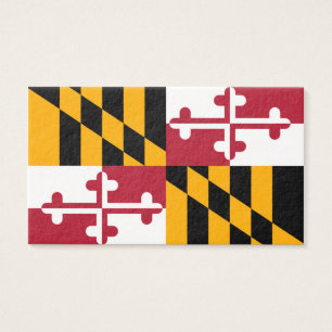 Cartes De Visite Décor du drapeau de l'État du Maryland