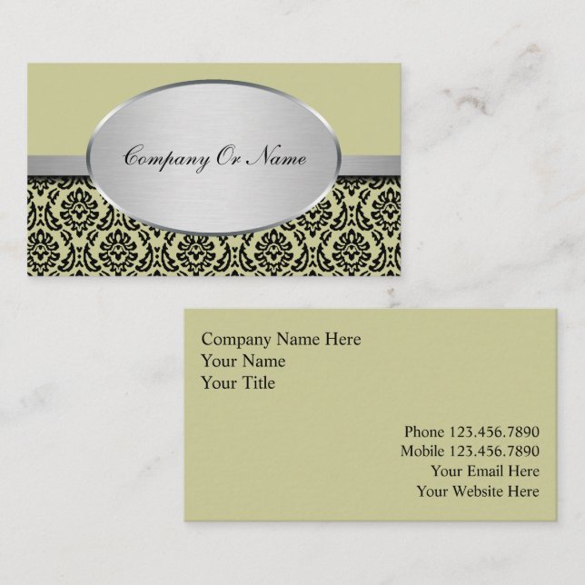 Cartes de visite décoration (Devant / Derrière)