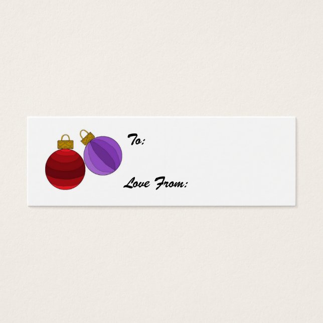 Cartes De Visite Décorations de fêtes (Devant)