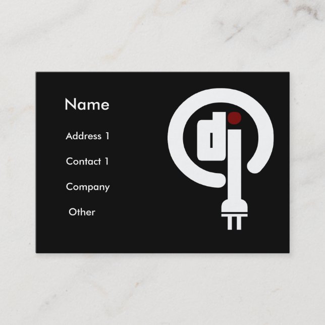 Cartes de visite Deejay (Devant)