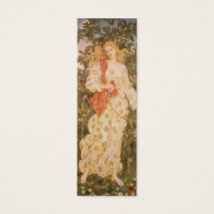 Cartes De Visite Déesse des Floraisons et des Fleurs, Flora par Mor