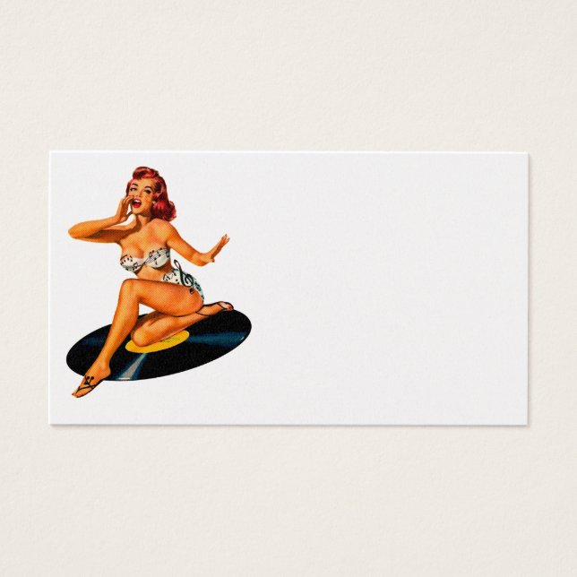 Cartes De Visite Déesse Rockabilly (Devant)