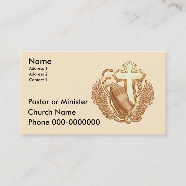 Cartes de visite d'église (Devant)