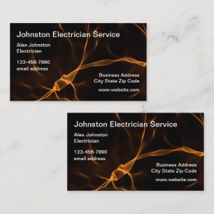 Cartes de visite d'électricien double face