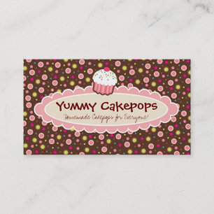 Cartes de visite délicieux de Cakepops