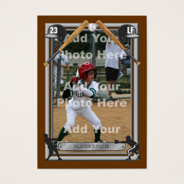 Cartes De Visite Deluxe Custom Baseball Card (Devant)