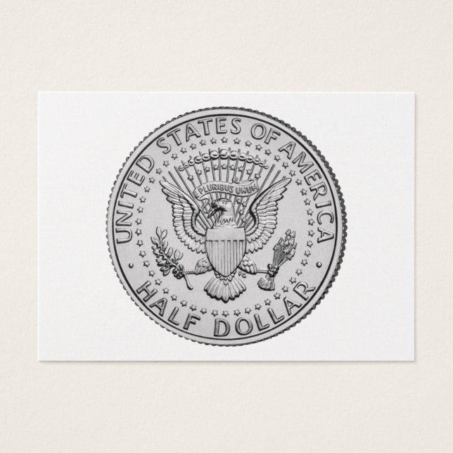 Cartes De Visite Demi-dollar US Great Seal (Devant)