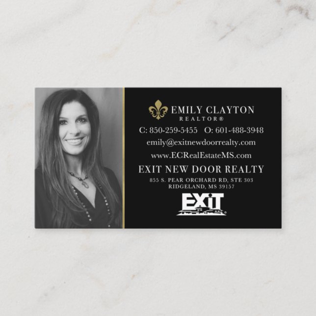 Cartes de visite d'Emily (non modifiable) (Devant)