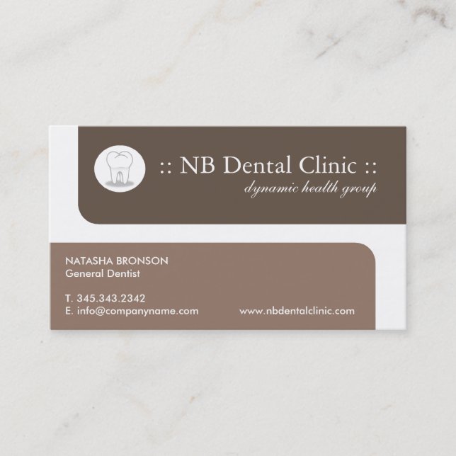 Cartes de visite dentaires (Devant)