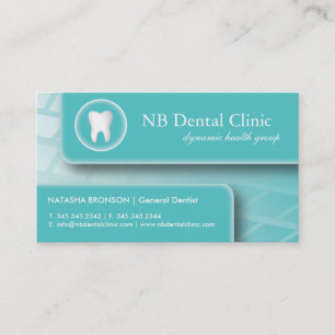 Cartes de visite dentaires/Général Dentist