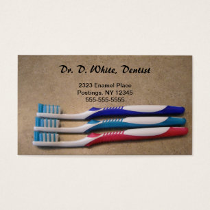 Cartes De Visite Dentiste - Brosse à dents