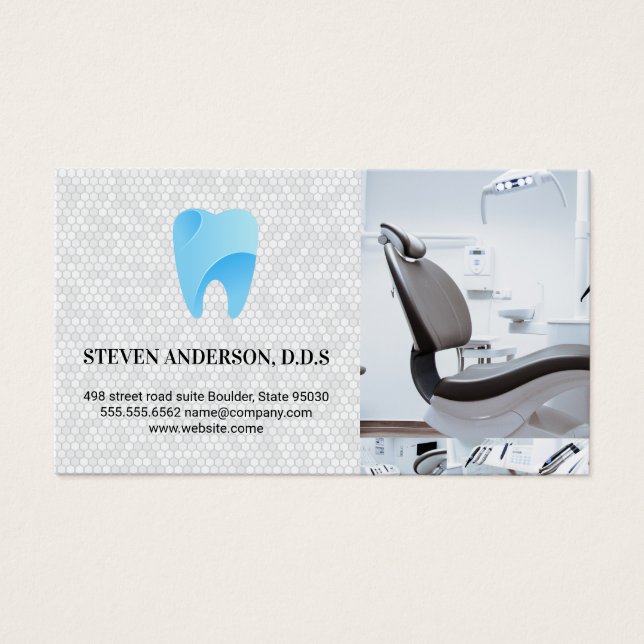 Cartes De Visite Dentistère | Logo dentaire (Devant)