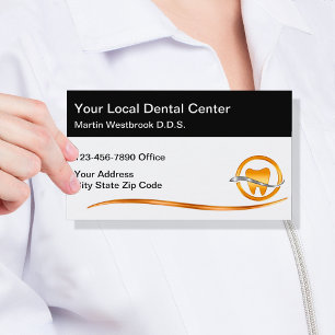 Cartes de visite dentistes du bureau dentaire clas