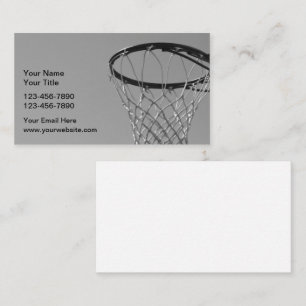Cartes de visite d'entraîneur de basket-ball class