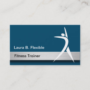 Cartes de visite d'entraîneur de fitness