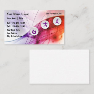 Cartes de visite d'entraîneur de forme physique