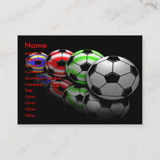 Cartes de visite d'entraîneur du football