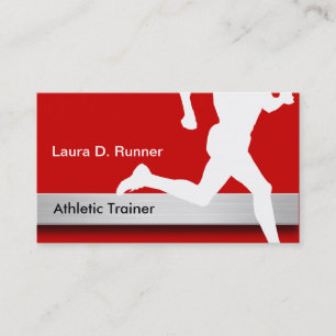 Cartes de visite d'entraîneur sportif