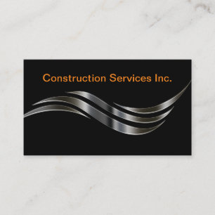 Cartes de visite d'entreprise de construction uniq