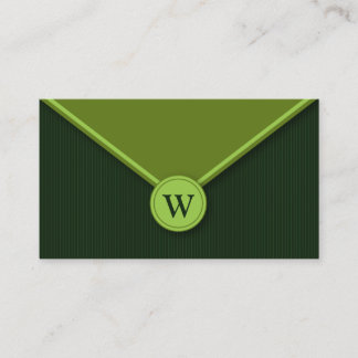 Cartes de visite d'enveloppes élégantes de monogra