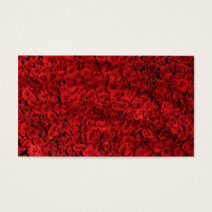 Cartes De Visite Des centaines de belles roses rouges