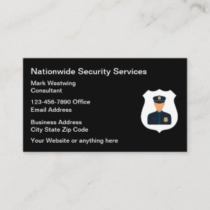 Cartes de visite des services de sécurité des agen