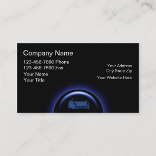 Cartes de visite des véhicules à moteur