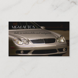 cartes de visite des véhicules à moteur