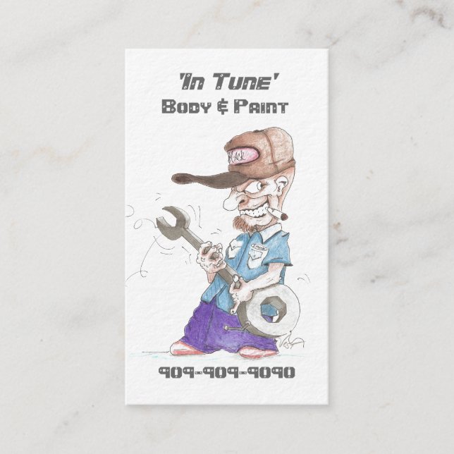 Cartes de visite des véhicules à moteur en perle (Devant)