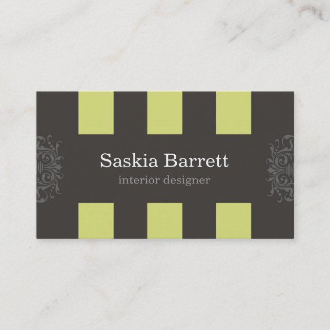 cartes de visite > design d'intérieur [chaux] (Devant)
