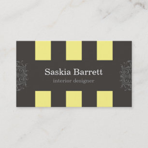 cartes de visite > design d'intérieur [jaune]