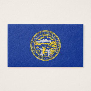Cartes De Visite Design du drapeau de l'État du Nebraska