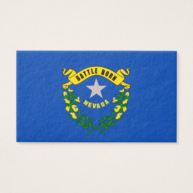 Cartes De Visite Design du drapeau d'état du Nevada (Devant)