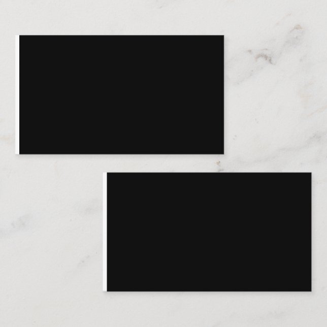 Cartes de Visite | Design Élégant Noir | Entrepris (Devant / Derrière)