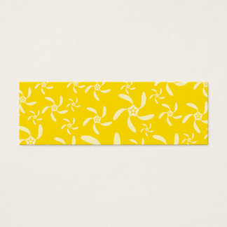 Cartes De Visite Design Floral estival. Jaune ensoleillé.