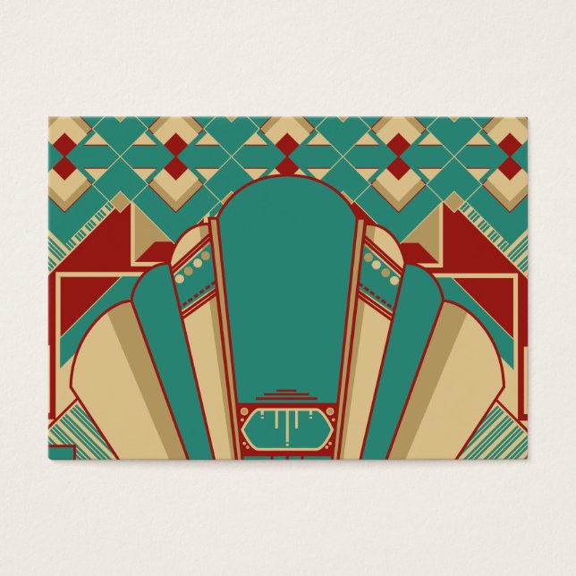 Cartes De Visite Design géométrique Art déco (Devant)