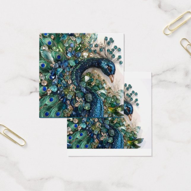 Cartes De Visite Design. Hand embroidery with precious stones.  (Bureau)